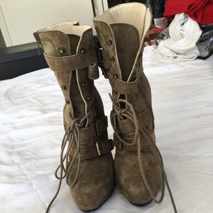 Brian Atwood suede ankle boots